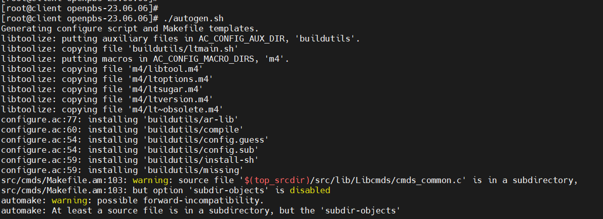 Configure output