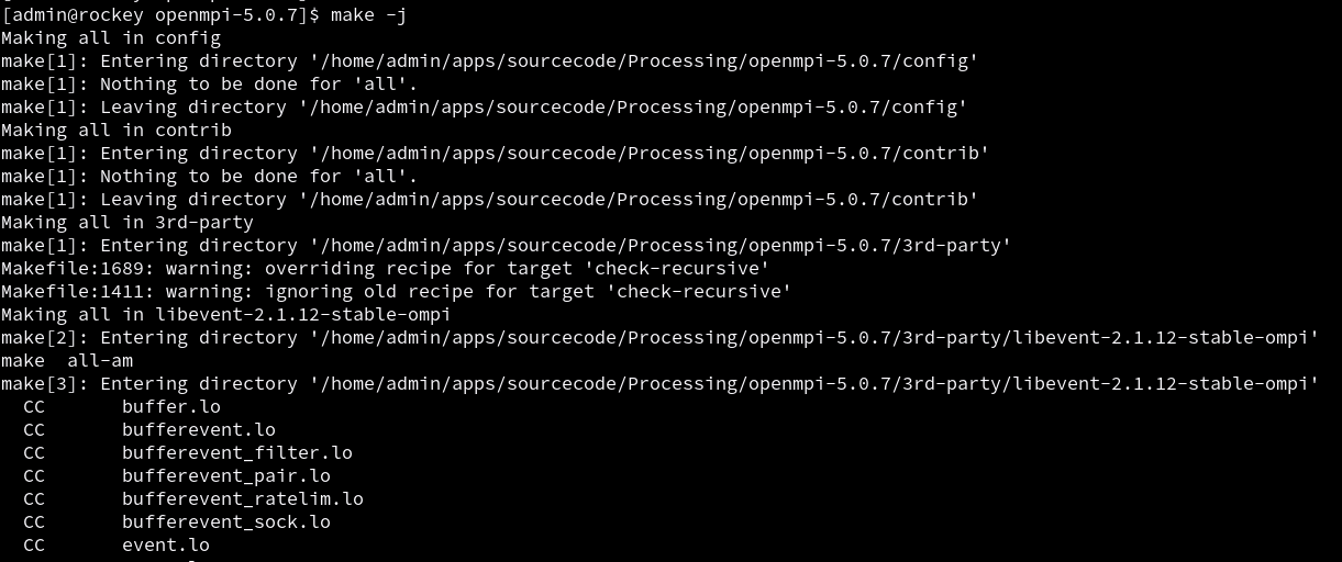 Configuring OpenMPI Build