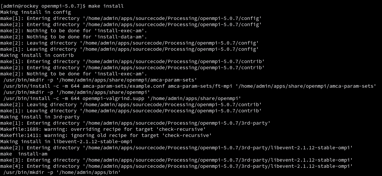 Configuring OpenMPI Installation