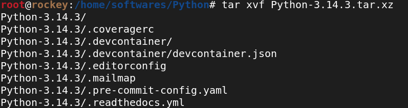 Extracting Python