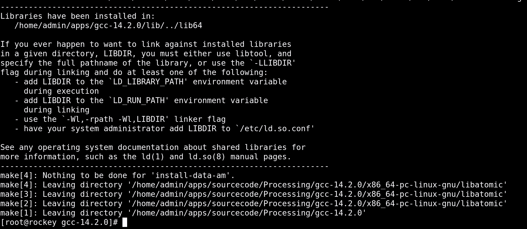 Make Install Complete