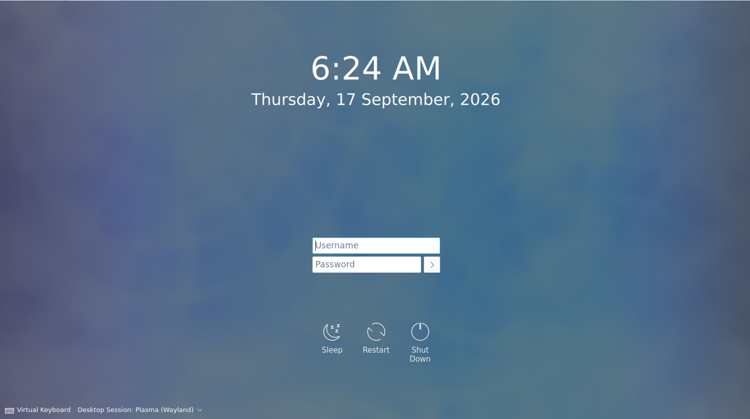 Login Screen