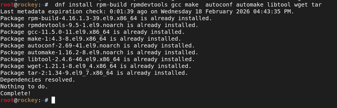 Installing rpm-build tools