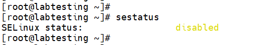 Step 1.3 — sestatus output