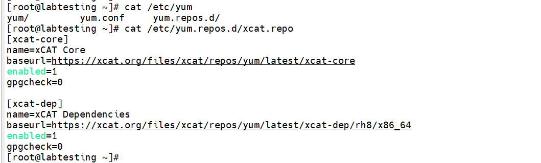 Step 2.1 — xCAT install completion