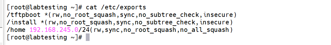 Step 2.2 — cat /etc/exports output