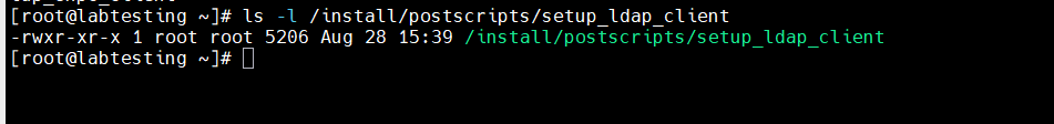 Step 11 — postscript permissions -rwxr-xr-x
