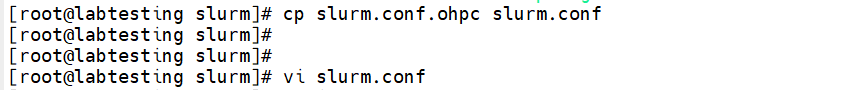 Step 3.2 — slurm.conf.ohpc copied to slurm.conf